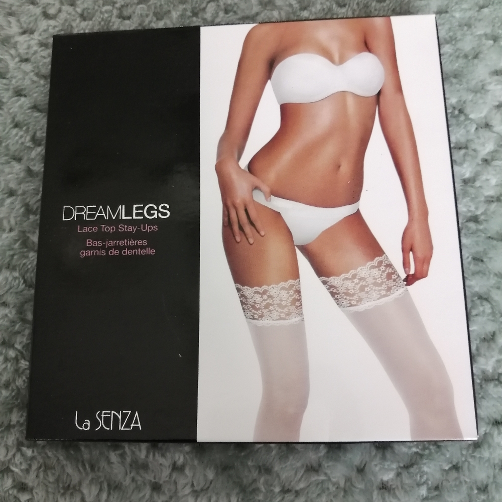 La Senza White Intimates Set with Lace Trim